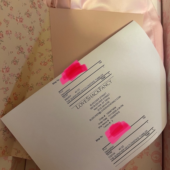 STANLEY + LoveShackFancy 40oz Quencher Tumbler * COQUETTE BOW CHANTILLY - Picture 5 of 5